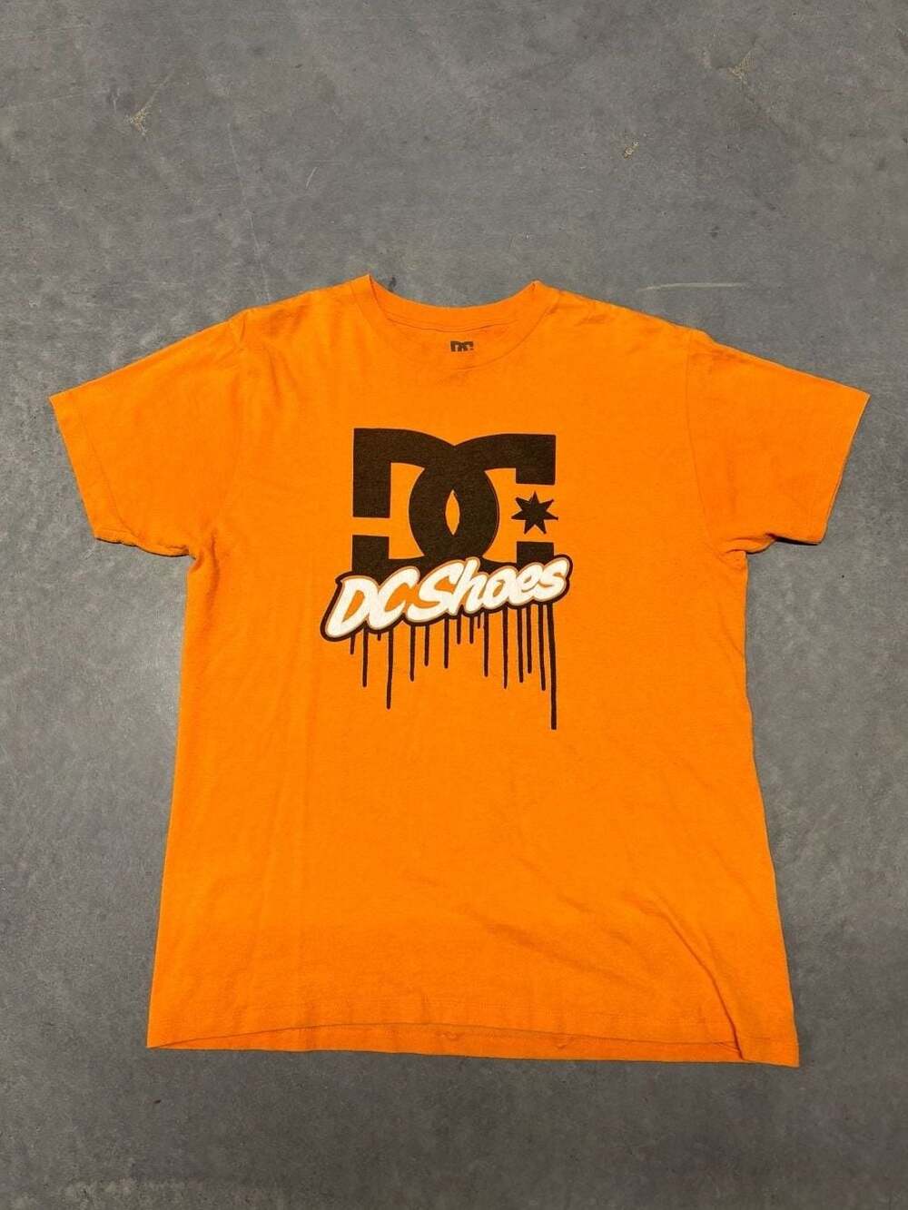 DC Shoes Big Drip Graphic T-Shirt Orange